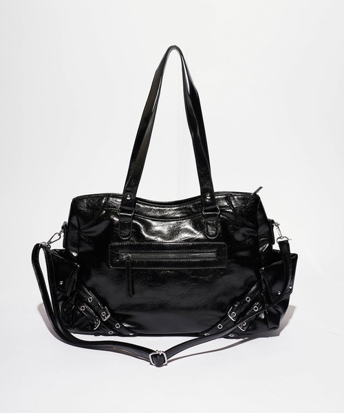 Chick（チック）の「Stud Design 2-Way Shoulder Bag/スタッズデザイン2wayショルダーバッグ（ショルダーバッグ・レディース・ホワイト/レッド/ブラック・FREE）」の5枚目の写真