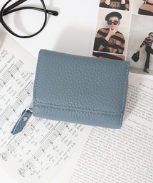 Ree&Mee（リーアンドミー）の「Ree&Mee 牛革 三つ折り　軽量 薄型 ミニ 財布 ウォレット 大容量 ラウンドジップ コインケース 男女兼用（財布）」