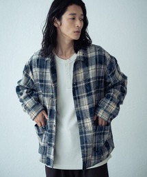 RATTLE TRAP | ダメージネルチェックシャツブルゾン(シャツ/ブラウス)