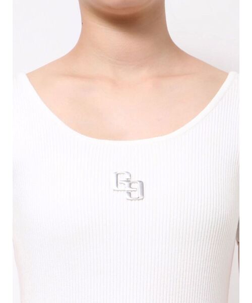 GYDA(ジェイダ)の「GGプレートハーフスリーブニットワンピース(ワンピース・レディース・オフホワイト/シルバー/その他1/ブラック・FREE)」の19枚目の写真