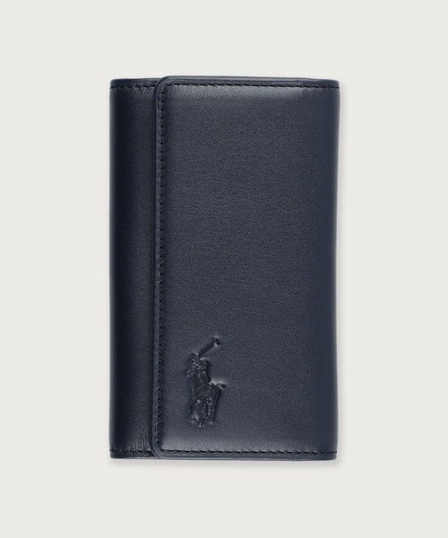 POLO RALPH LAUREN(ポロ ラルフ ローレン)の「カーフレザー キーケース(キーケース/キーアクセサリー・メンズ・ネイビー/ダークブラウン/ブラック・FREE)」の3枚目の写真