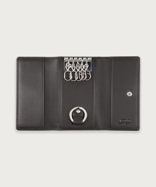 POLO RALPH LAUREN(ポロ ラルフ ローレン)の「カーフレザー キーケース(キーケース/キーアクセサリー・メンズ・ネイビー/ダークブラウン/ブラック・FREE)」の15枚目の写真