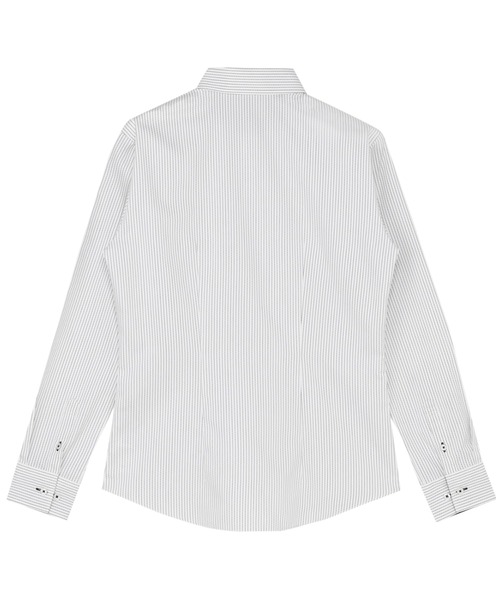 TOKYO SHIRTS（トウキョウシャツ）の「形態安定ノーアイロン レギュラー 長袖ビジネスワイシャツ（ビジネスシャツ・レディース・グレー・LL/S/M/L/XL）」の2枚目の写真