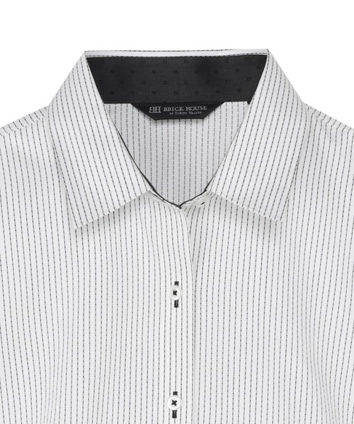 TOKYO SHIRTS（トウキョウシャツ）の「形態安定ノーアイロン レギュラー 長袖ビジネスワイシャツ（ビジネスシャツ・レディース・グレー・LL/S/M/L/XL）」の3枚目の写真