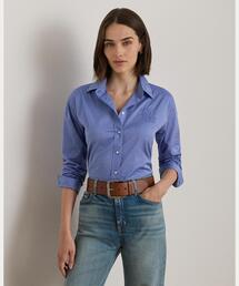 【新品/24SS/L】ローレンラルフローレン　ブラウス　リボン　バルーンスリーブ LAUREN RALPH LAUREN / ローレン ラルフ ローレン （レディース