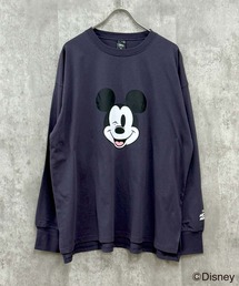 THE CASUAL（カジュアル）の「【Disney/ディズニー】　MICKEY　ミッキーマウス　　オーバーサイズ　長袖Tシャツ（Tシャツ/カットソー）」