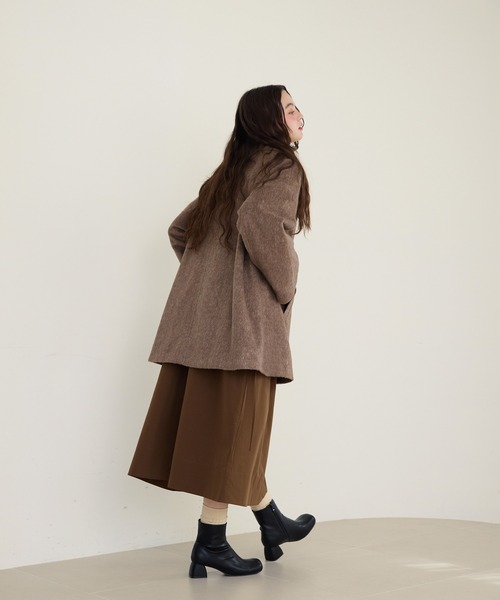 side button shaggy coat/サイドボタンシャギーコート（その他アウター
