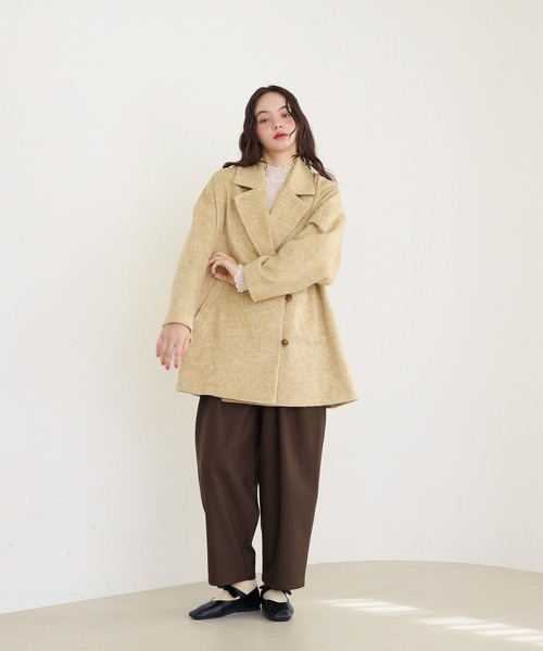 OLUN サイドボタンシャギーコート side button shaggy coat/サイドボタンシャギーコート（その他アウター