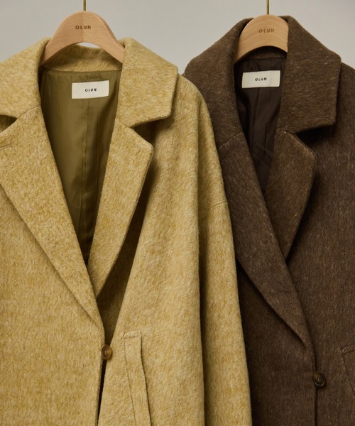 side button shaggy coat/サイドボタンシャギーコート（その他アウター