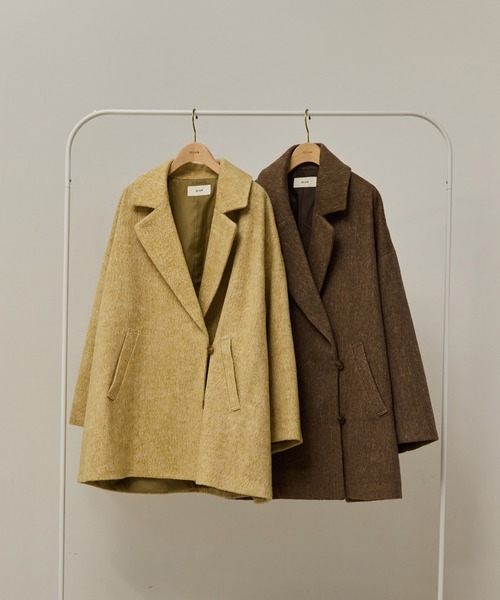OLUN（オルン）の「side button shaggy coat/サイドボタンシャギー