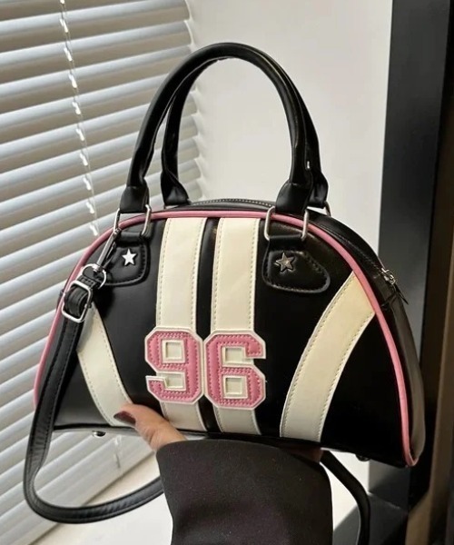 セール】【4色展開】2way・レトロスポーティ配色ショルダー