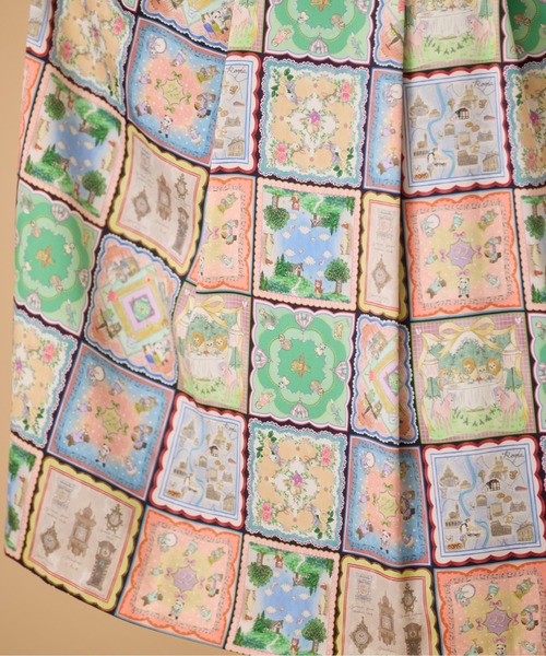 Jolly Poupee（ジョリープッペ）の「【22fabric】ハンカチコレクター/ スカート（スカート・レディース・ネイビー・38/42/46）」の8枚目の写真