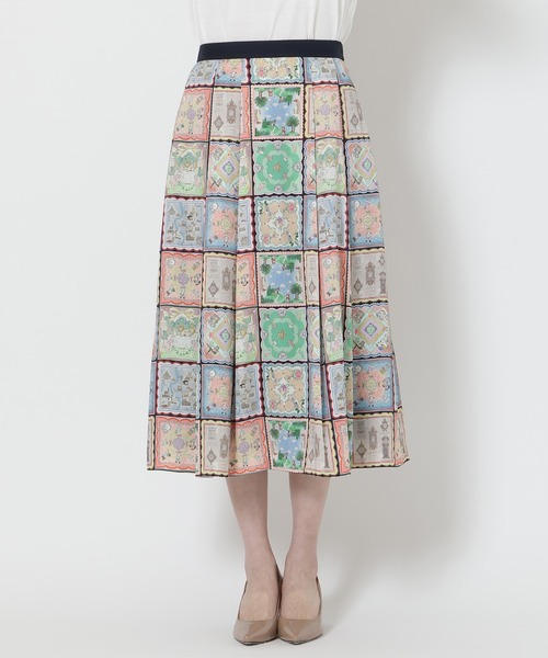 Jolly Poupee（ジョリープッペ）の「【22fabric】ハンカチコレクター/ スカート（スカート・レディース・ネイビー・38/42/46）」の10枚目の写真