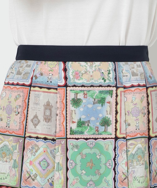 Jolly Poupee（ジョリープッペ）の「【22fabric】ハンカチコレクター/ スカート（スカート・レディース・ネイビー・38/42/46）」の13枚目の写真