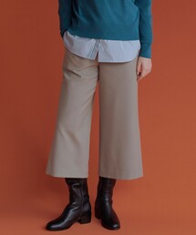 【WEB限定カラーあり】ツムギートflannel クロップド パンツ