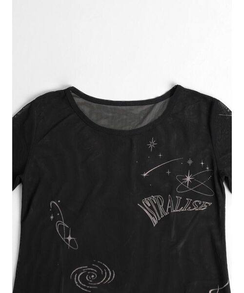 :ETHROF（イーサオブ）の「TATTO PRINT SHEER TOPS（Tシャツ/カットソー・レディース・ブラック/ベージュ・MEDIUM）」の18枚目の写真