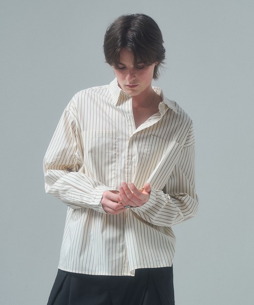 double pocket box-cut shirt / ダブルポケットボックスカットシャツ
