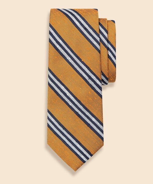 BROOKS BROTHERS(ブルックスブラザーズ)の「シルクシャンタン BB#1ストライプタイ(ネクタイ・メンズ・ネイビー/バーガンディー/ゴールド・ONE SIZE)」の3枚目の写真
