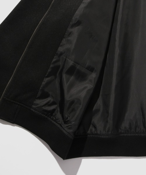 URBAN COLLECTION（アーバンコレクション）の「URBAN COLLECTION ラクウールリブジャケット（ブルゾン・メンズ・チャコールグレー/ブラック・S/M/L/XL）」の6枚目の写真