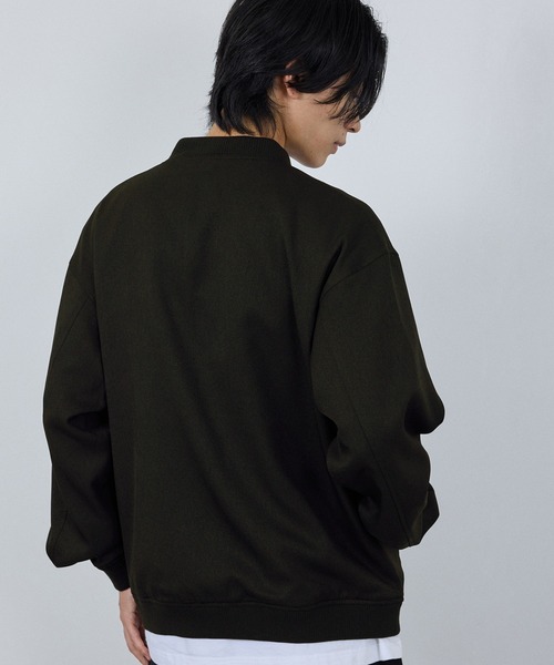 URBAN COLLECTION（アーバンコレクション）の「URBAN COLLECTION ラクウールリブジャケット（ブルゾン・メンズ・チャコールグレー/ブラック・S/M/L/XL）」の10枚目の写真