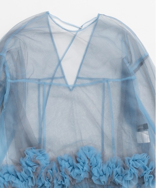 2way Flower Hem Tulle Top/2wayフラワーヘムチュールトップス 2way Flower Hem Tulle Top/2wayフラワーヘムチュールトップス