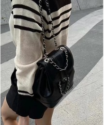 SALTMINT（ソルトミント）の「Glossy Chain Leather Bag（ショルダーバッグ・レディース）」