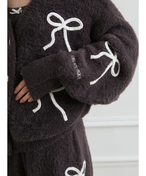 HALLOWEEN】リボンフェザーカーディガン（ルームウェア/パジャマ