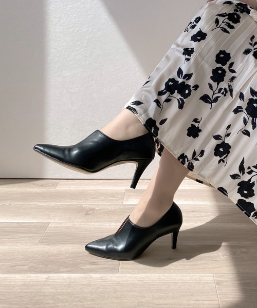 フロントスリット ブーティー (7.0cmヒール)