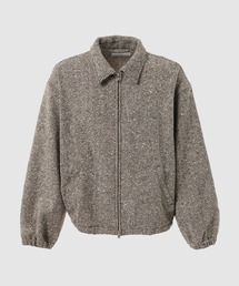 Tweed Zip Front Blouson