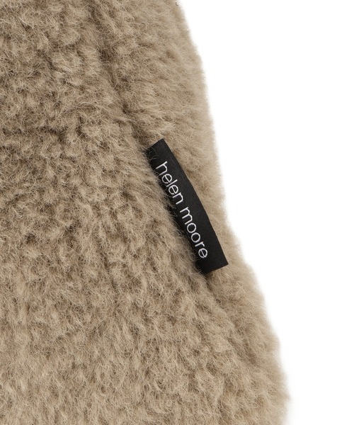HELEN MOORE（ヘレンムーア）の「【HELEN MOORE（ヘレンムーア）】フェイクムートンリバーシブルバッグ（トートバッグ・レディース・チャコールグレー/ベージュ・FREE）」の13枚目の写真