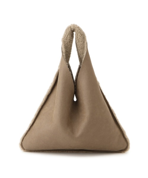 HELEN MOORE（ヘレンムーア）の「【HELEN MOORE（ヘレンムーア）】フェイクムートンリバーシブルバッグ（トートバッグ・レディース・チャコールグレー/ベージュ・FREE）」の18枚目の写真