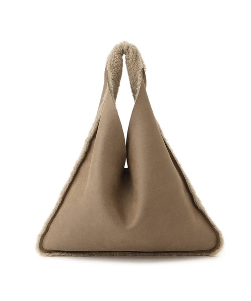 HELEN MOORE（ヘレンムーア）の「【HELEN MOORE（ヘレンムーア）】フェイクムートンリバーシブルバッグ（トートバッグ・レディース・チャコールグレー/ベージュ・FREE）」の10枚目の写真