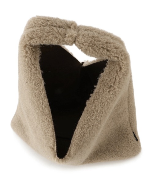 HELEN MOORE（ヘレンムーア）の「【HELEN MOORE（ヘレンムーア）】フェイクムートンリバーシブルバッグ（トートバッグ・レディース・チャコールグレー/ベージュ・FREE）」の15枚目の写真