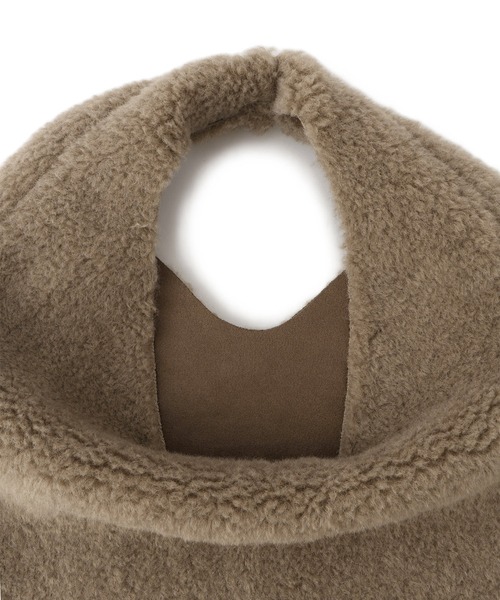 HELEN MOORE（ヘレンムーア）の「【HELEN MOORE（ヘレンムーア）】フェイクムートンリバーシブルバッグ（トートバッグ・レディース・チャコールグレー/ベージュ・FREE）」の16枚目の写真