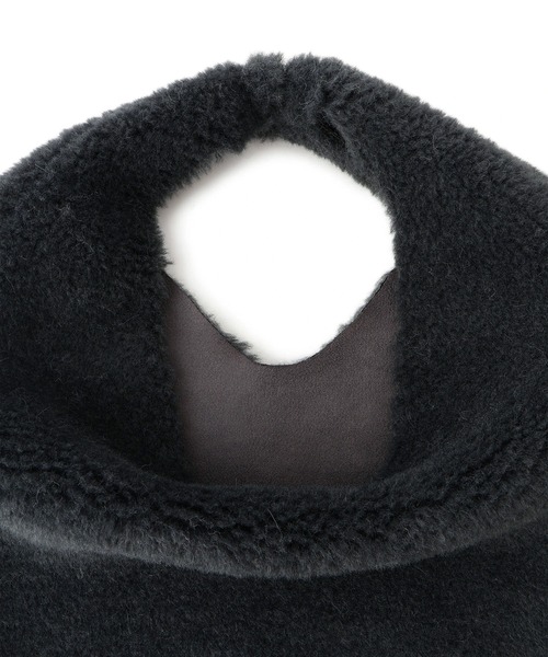 HELEN MOORE（ヘレンムーア）の「【HELEN MOORE（ヘレンムーア）】フェイクムートンリバーシブルバッグ（トートバッグ・レディース・チャコールグレー/ベージュ・FREE）」の17枚目の写真