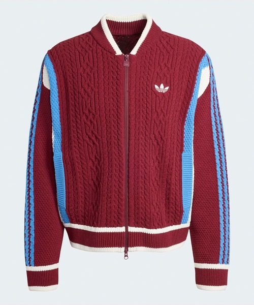 adidas(アディダス)の「adidas/アディダス ORI WICONS CARDIGAN スリーストライプ トレフォイルロゴ カーディガン(カーディガン/ボレロ・メンズ・インディゴブルー/レッド/ブラック・XS/L/M/S)」の9枚目の写真