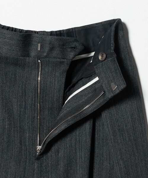 セール】ツイードライク バックゴムワイドパンツ ウォッシャブル