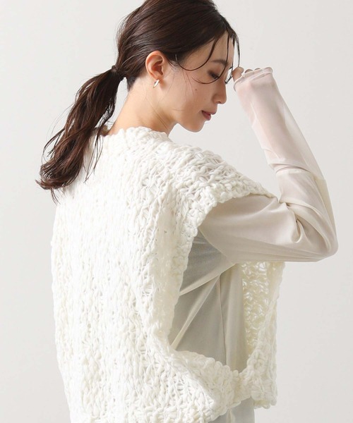 Gready Brilliant(グレディブリリアン)の「ベロア袖チュールボートネックカットソー(Tシャツ/カットソー・レディース・グレー/キャメル/ブラック/アイボリー・FREE)」の17枚目の写真