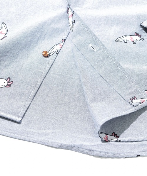 go slow caravan(ゴースローキャラバン)の「オックス 総柄プリント R/Gシャツ(シャツ/ブラウス・メンズ・ホワイト/ホワイト系その他2/ブルー/ネイビー・MEDIUM/LARGE/X-LARGE/SMALL)」の10枚目の写真