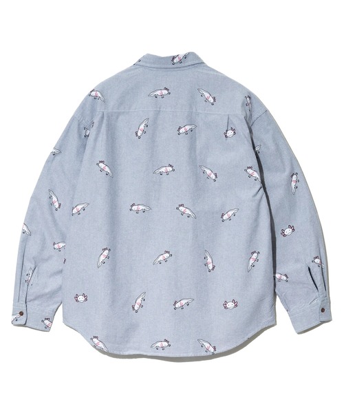 go slow caravan(ゴースローキャラバン)の「オックス 総柄プリント R/Gシャツ(シャツ/ブラウス・メンズ・ホワイト/ホワイト系その他2/ブルー/ネイビー・MEDIUM/LARGE/X-LARGE/SMALL)」の12枚目の写真