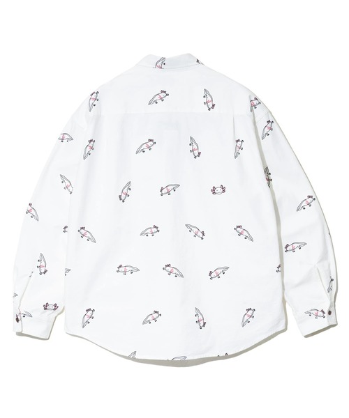 go slow caravan(ゴースローキャラバン)の「オックス 総柄プリント R/Gシャツ(シャツ/ブラウス・メンズ・ホワイト/ホワイト系その他2/ブルー/ネイビー・MEDIUM/LARGE/X-LARGE/SMALL)」の15枚目の写真