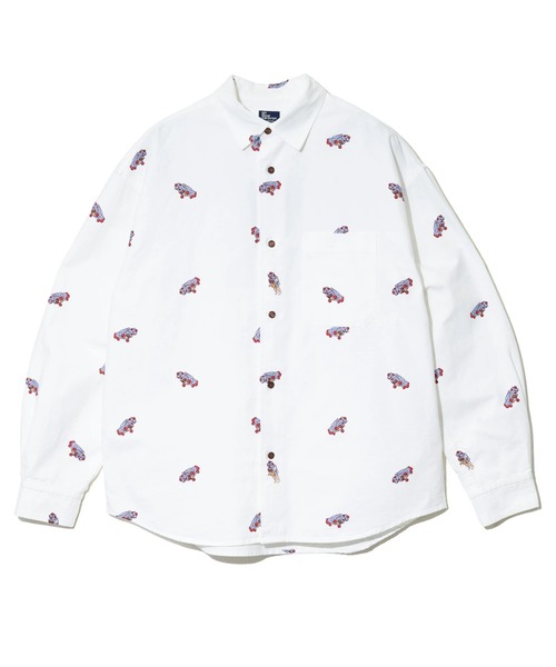 go slow caravan(ゴースローキャラバン)の「オックス 総柄プリント R/Gシャツ(シャツ/ブラウス・メンズ・ホワイト/ホワイト系その他2/ブルー/ネイビー・MEDIUM/LARGE/X-LARGE/SMALL)」の20枚目の写真