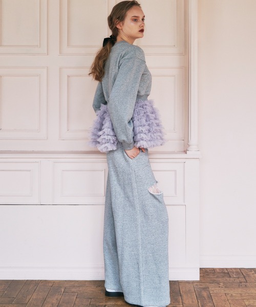 HONEY MI HONEY（ハニーミーハニー）の「boys sweat pants（スウェットパンツ・レディース・ホワイト/グレー/ブラック/サックスブルー・FREE）」の8枚目の写真