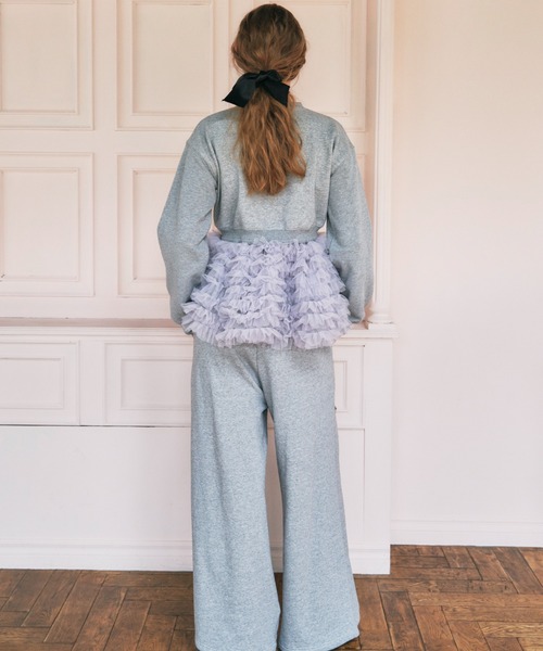 HONEY MI HONEY（ハニーミーハニー）の「boys sweat pants（スウェットパンツ・レディース・ホワイト/グレー/ブラック/サックスブルー・FREE）」の9枚目の写真