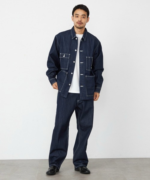 EDWIN エドウィン 505 ワイドストレート デニムペインターパンツ