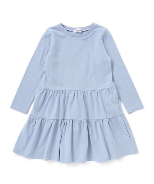 Noeil aime BeBe（ノイユエイムベベ）の「ラメチュールキャミｘ天竺ワンピースセット（ワンピース・キッズ・ブルー/ピンク・120cm/110cm/100cm/130cm）」の6枚目の写真