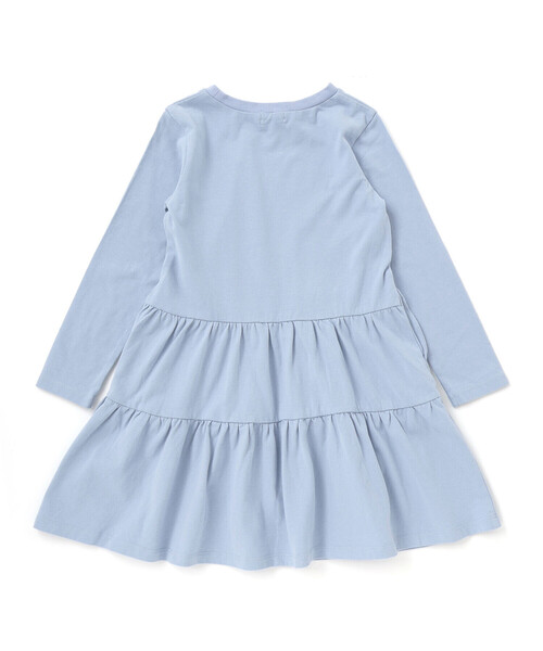 Noeil aime BeBe（ノイユエイムベベ）の「ラメチュールキャミｘ天竺ワンピースセット（ワンピース・キッズ・ブルー/ピンク・120cm/110cm/100cm/130cm）」の4枚目の写真