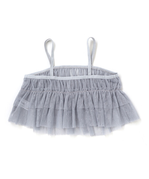 Noeil aime BeBe（ノイユエイムベベ）の「ラメチュールキャミｘ天竺ワンピースセット（ワンピース・キッズ・ブルー/ピンク・120cm/110cm/100cm/130cm）」の15枚目の写真