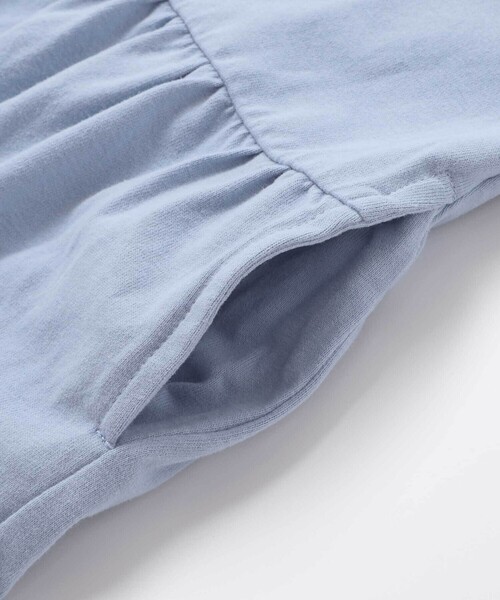 Noeil aime BeBe（ノイユエイムベベ）の「ラメチュールキャミｘ天竺ワンピースセット（ワンピース・キッズ・ブルー/ピンク・120cm/110cm/100cm/130cm）」の7枚目の写真