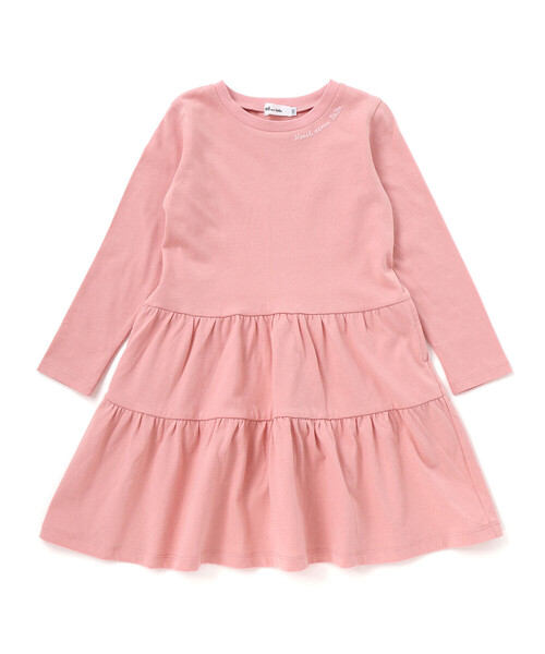 Noeil aime BeBe（ノイユエイムベベ）の「ラメチュールキャミｘ天竺ワンピースセット（ワンピース・キッズ・ブルー/ピンク・120cm/110cm/100cm/130cm）」の17枚目の写真